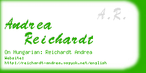 andrea reichardt business card